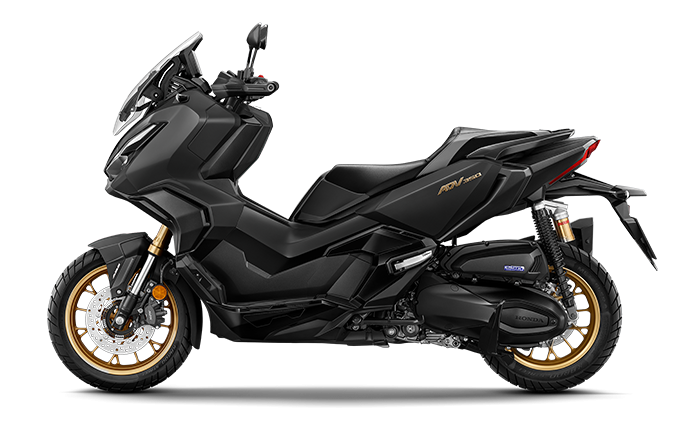 รถจักรยานยนต์สีดำ